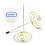 2 Pcs Golden Menu Summons Fork Invoice Notes Metal Needle Folder 8