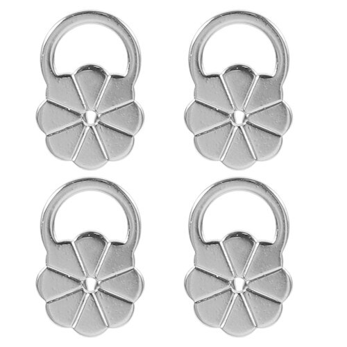 4pcs hypoallergenic adjustable flower earring backs for heavy earrings