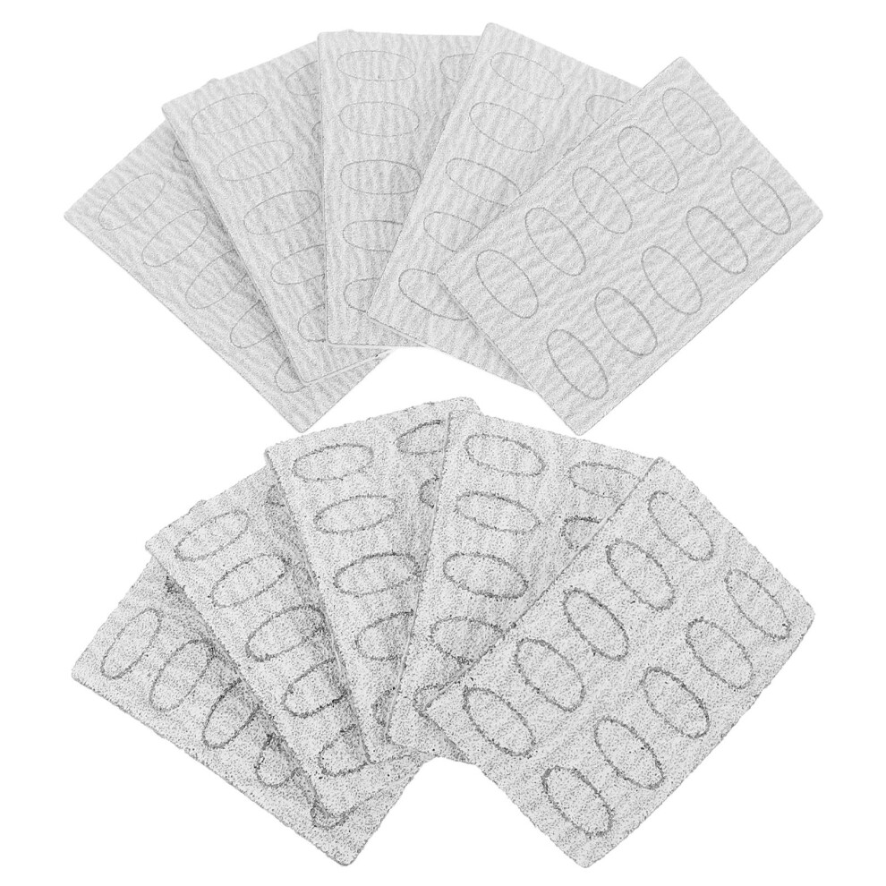 Inoomp 10 Replaceable Oval Pedicure Polishing Pads Nail Exfoliating Discs