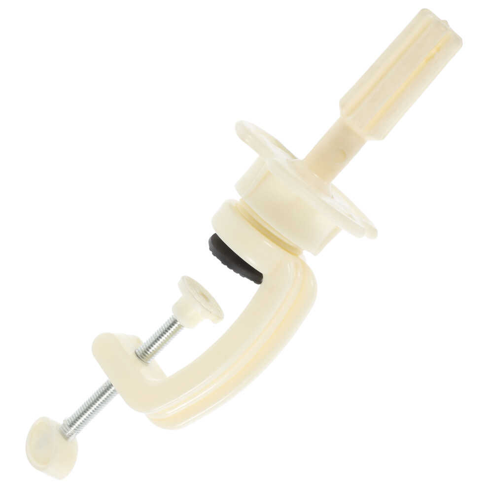 Totority Unisex White Wig Holder Mannequin Head Clamp Sturdy Adjustable Stand