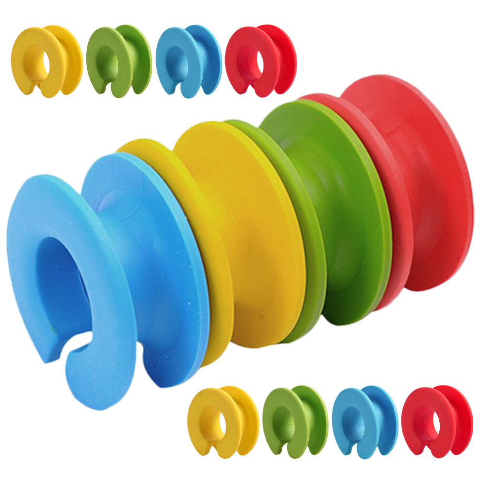 12Pcs Silicone Hanger Buckles With Non Skid Rings For Windproof Spacing 3321641690717