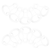 30pcs acrylic embroidery floss organizers slim bobbins for sewing