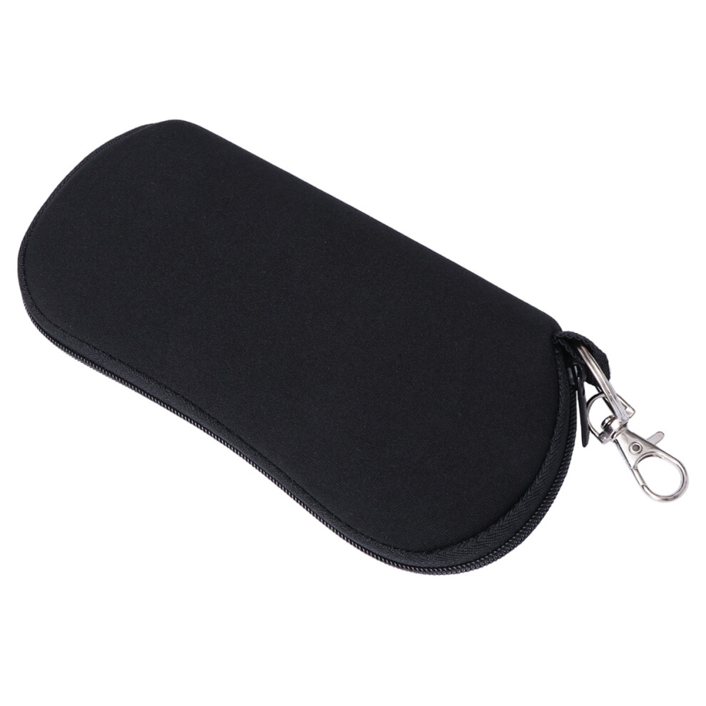 Totority Black Lightweight Neoprene Sunglasses Case Compact Eyeglasses Box