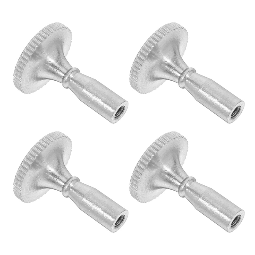 4pcs silver lamp switch knobs replacement for socket accessories