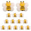 25Pcs Bee Shape Push Pins Multi Function Thumb Tacks Map Accessory 3