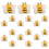25Pcs Bee Shape Push Pins Multi Function Thumb Tacks Map Accessory 6