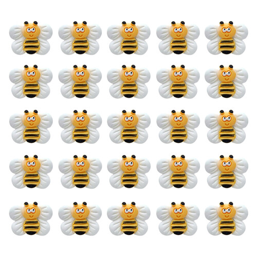 25Pcs Bee Shape Push Pins Multi Function Thumb Tacks Map Accessory