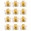 25Pcs Bee Shape Push Pins Multi Function Thumb Tacks Map Accessory 8