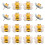 25Pcs Bee Shape Push Pins Multi Function Thumb Tacks Map Accessory 5