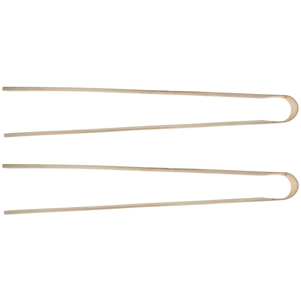 Totority 2Pcs Bamboo Garbage Grabber Khaki Trash Picker With Ergonomic Handle