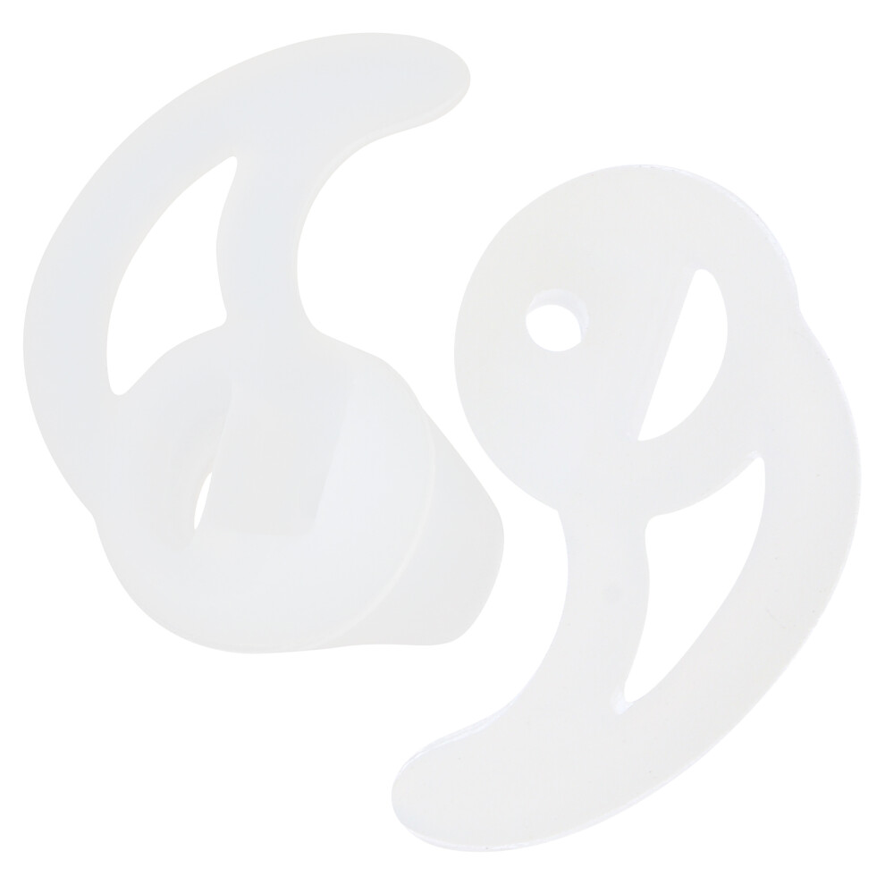 1 Pair Silicone Fin Ear Mold Tips For Acoustic Coil Tube Earpiece 3321770153794