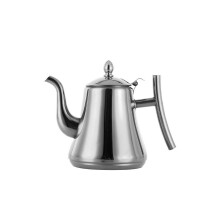 Stainless Steel Water Kettle Induction Cooking Compatible 1.0/1.2L Grey Teapot Easy Clean
