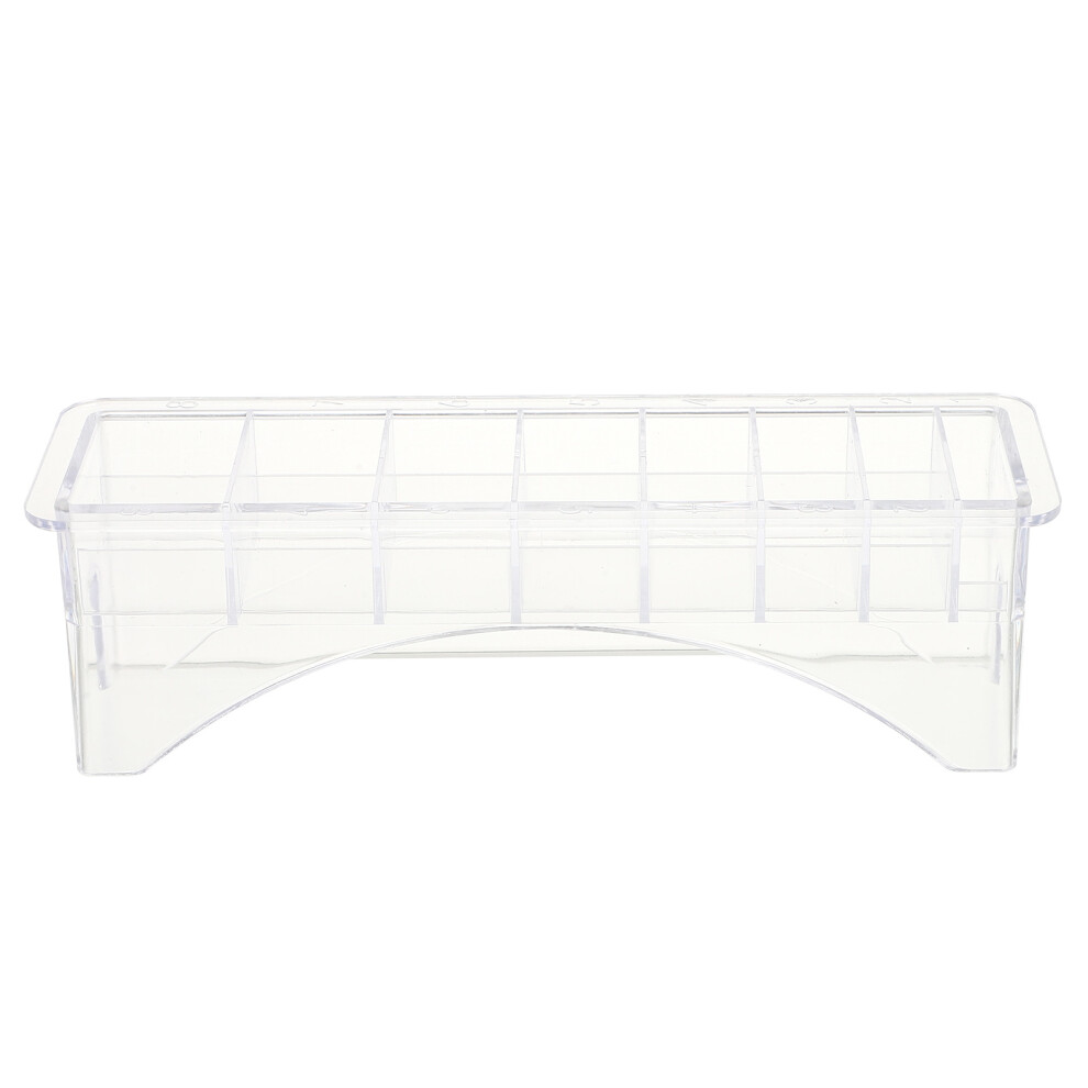 Villcase Limit Comb Storage Box For Hair Clipper Accessories Transparent 8Pcs