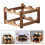 Rack Double-Layer Wooden Display Shelf 11