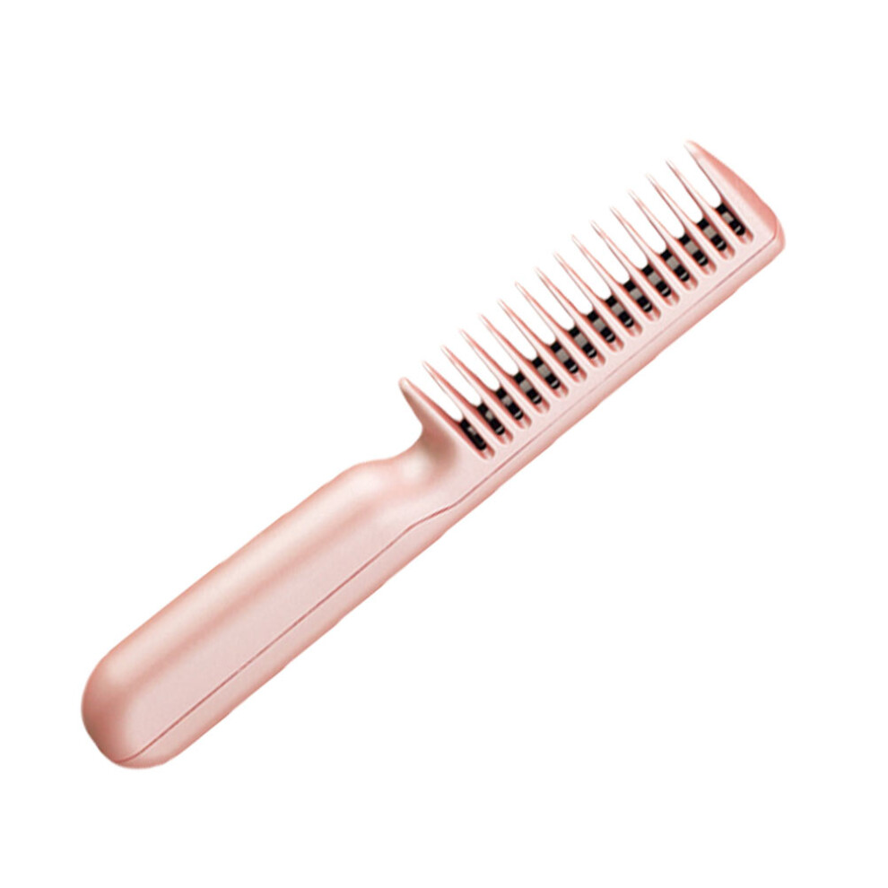 Villcase Pink 1 Set Portable Unisex Hair Straightener Brush Comb