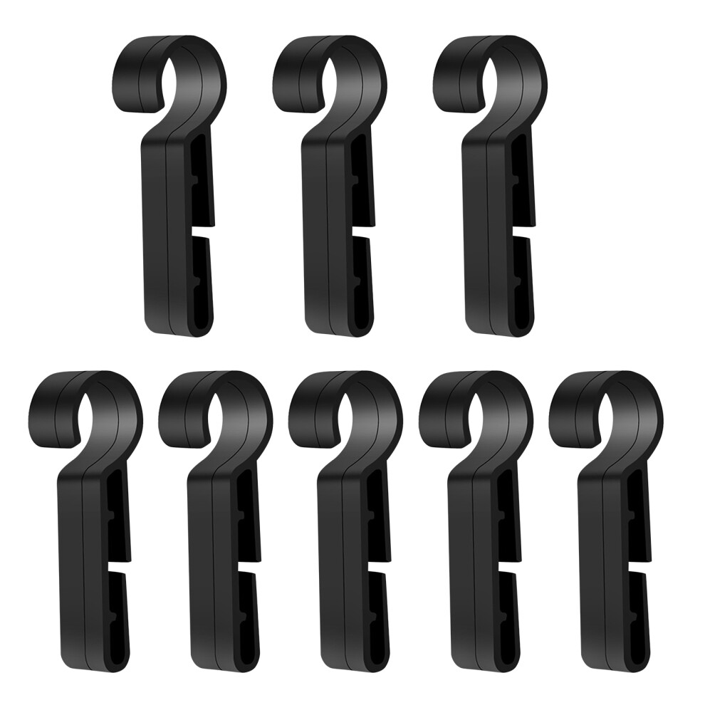 8Pcs Non-Slip Hardhat Headlamp Clips Plastic Hooks For Hard Hats 3321765938412