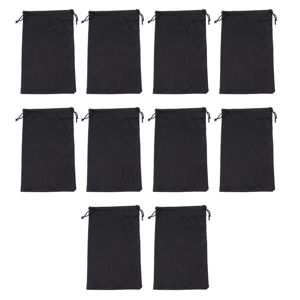 Ohphcall Black 25Pcs Portable Ski Goggles Storage Bags Swimming Pouches