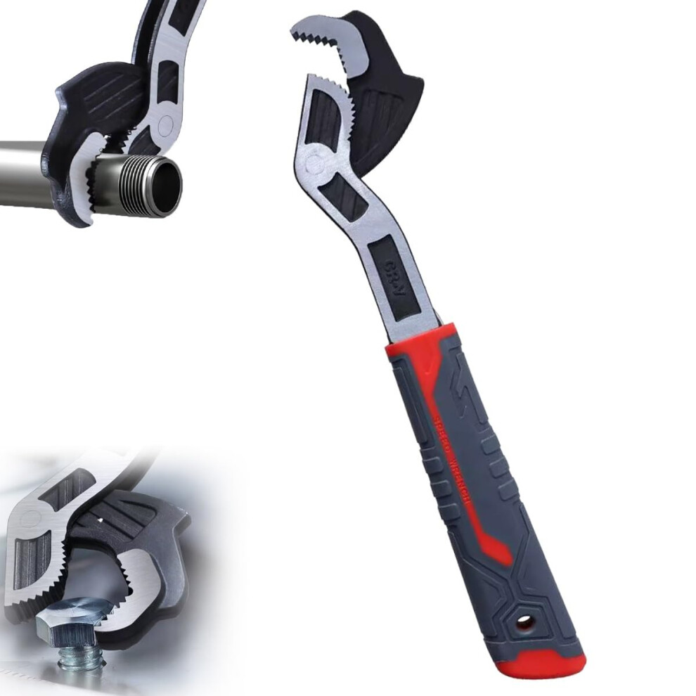 Self-Locking Pipe Wrench Industrial Grade Multifunctional 12-Inch Self-Adjusting Spanner Quick Power Grip 9016109173508