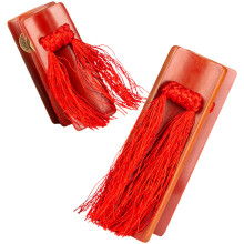 One Pair Bamboo Chinese Allegros Clappers Kuaiban Hand Percussion