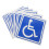 6 Sheets Disabled Parking Sign Wheelchair Stickers 9