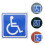 6 Sheets Disabled Parking Sign Wheelchair Stickers 8