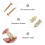 10Pcs Professional Plasterboard Plug Screws Hardware Golden 9