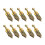10Pcs Professional Plasterboard Plug Screws Hardware Golden 3