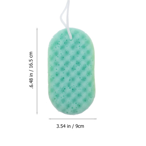3Pcs Bath Sponge Body Scrubber With Hanging Rope For Shower 1