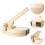 1Pc Wooden Dumpling Presser Tool For Home Use (Log Color) 5