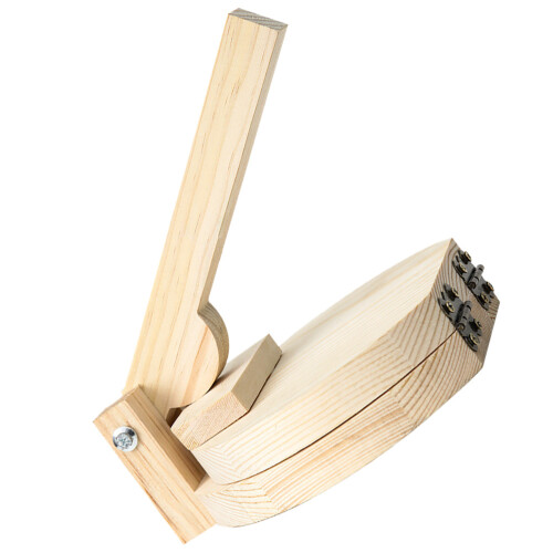 1Pc Wooden Dumpling Presser Tool For Home Use (Log Color)
