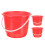 Pp Material Water Bucket 3pcs 9.4x7.5x6.3in 1