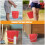 Pp Material Water Bucket 3pcs 9.4x7.5x6.3in 8