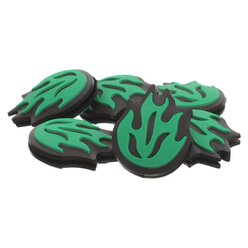 6Pcs Fire Shaped Silicone Tennis Racket Shock Absorber