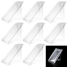 50pcs plastic sandwich boxes transparent triangle packing cases