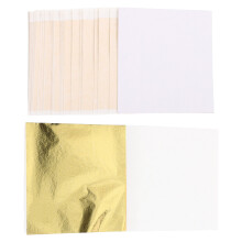 400Pcs Gold Foil Sheets Copper Paper for Crafts Baking Decoration Art