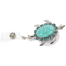 Turtle Badge Easy-To-Pull Buckle Nurse Cute Holder Retractable Clip