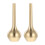 2Pcs Pure Copper Mini Desktop Vases With Thin Neck 2