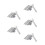 5Sets Manual Diamond Grinding Stone Sharpener for Chainsaw Silver Tool 6