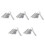 5Sets Manual Diamond Grinding Stone Sharpener for Chainsaw Silver Tool 5