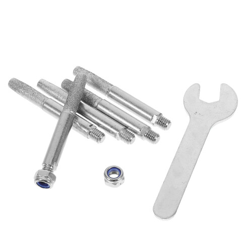 5Sets Manual Diamond Grinding Stone Sharpener for Chainsaw Silver Tool