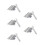 5Sets Manual Diamond Grinding Stone Sharpener for Chainsaw Silver Tool 4