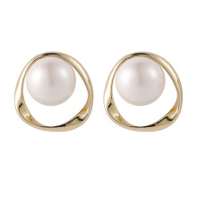 One Pair Of Metal Ear Studs Stylish Dangler Jewelry For Girls