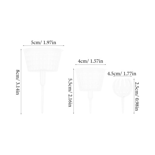 15pcs Plastic Fertilizer Baskets Bonsai Fertilization Tools 2