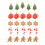 100 Pcs Hanging Paper Christmas Greeting Set 2