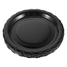 50 descartáveis pretos 18 cm para festas e