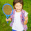 conjunto de raquetes de badminton com acessórios para treino 10