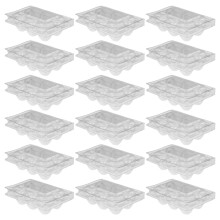 50 stk. transparente wiederverwendbare kunststoff wachtelei verpackungen