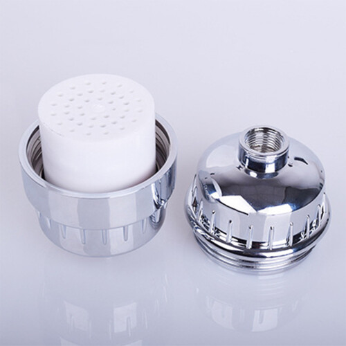 Filtre Douche Argenté Multi-Étapes Adoucit Eau Protège Peau 2