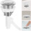 Toilet Water Tank Button Electroplating Single Flush Valve 4