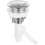 Toilet Water Tank Button Electroplating Single Flush Valve 3